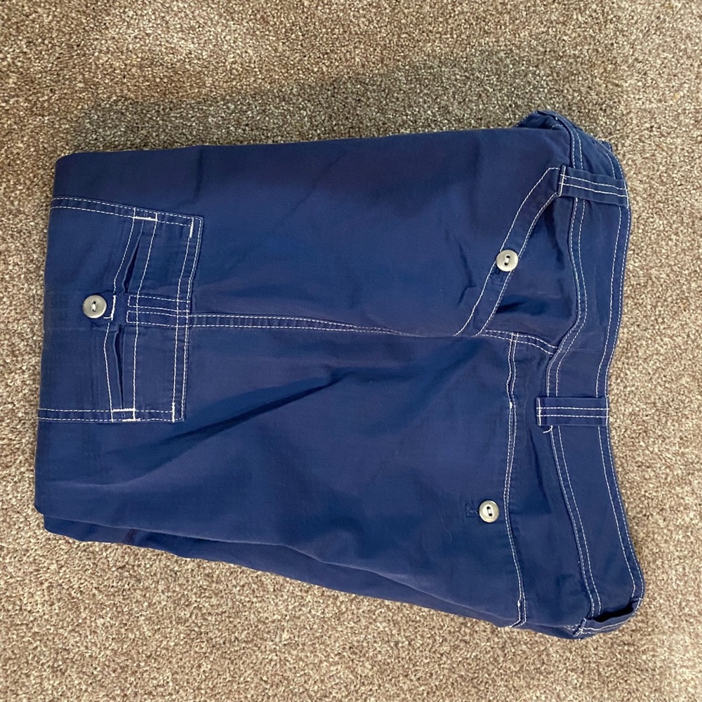 Blue capris